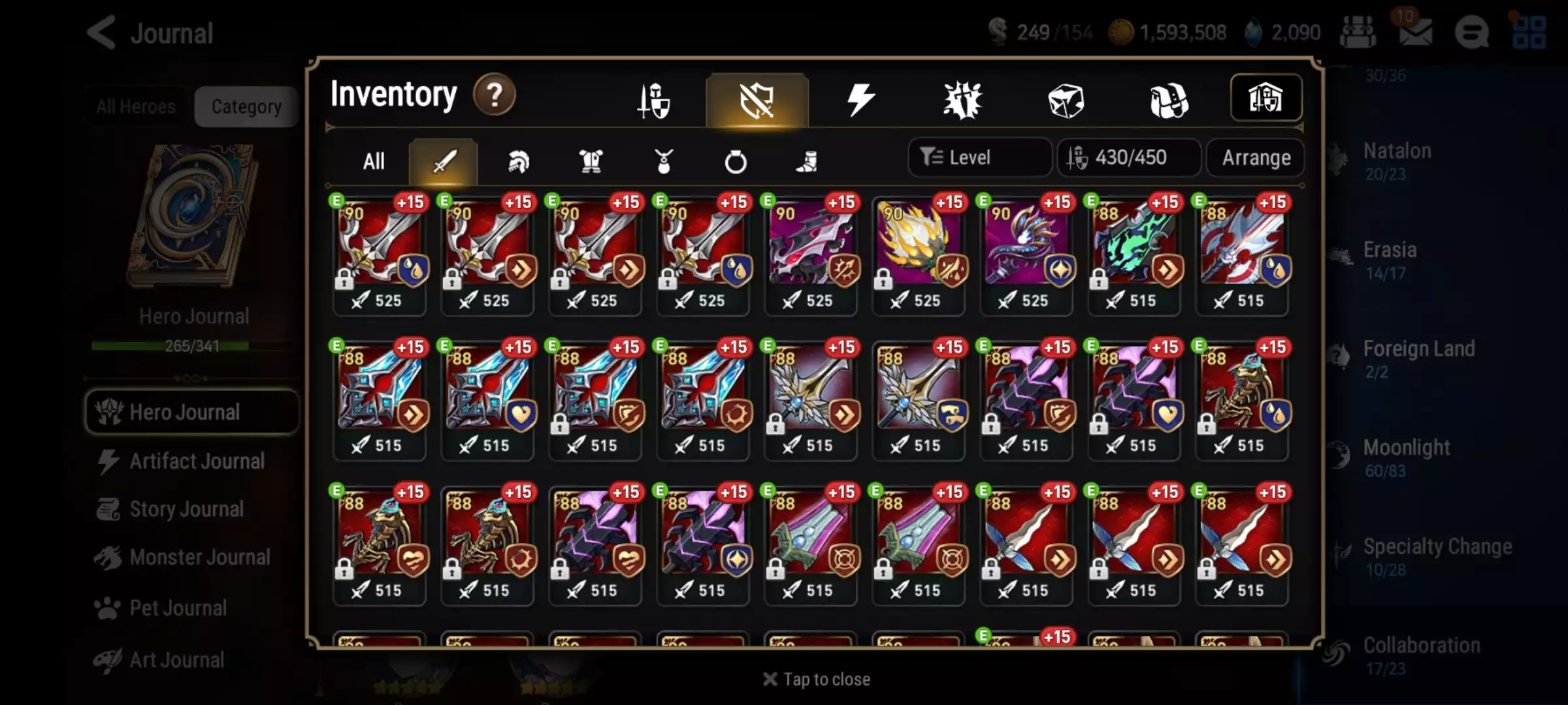 Ảnh 31ml đẹp hot meta ilynav dbsenya Collab limited như hình 200 gear 90  Max spd 303 Os all hunt Auto rift tốt Đã clear hết abyss Arena Champ Nhiều gear score cao